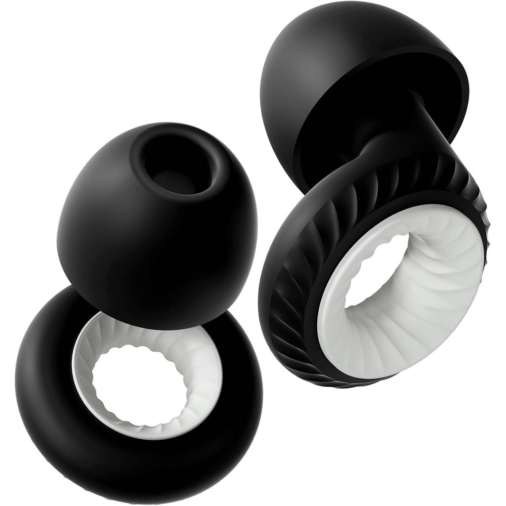 Noise Reduction Earplugs 2 Pairs Reusable Silicone Hearing Protection